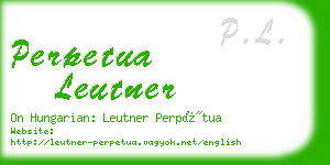 perpetua leutner business card